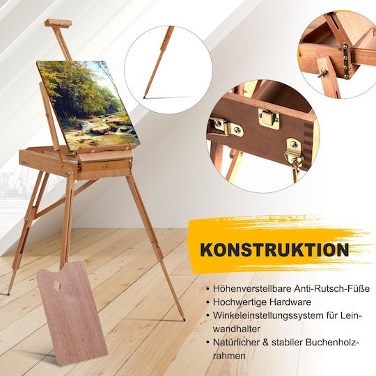 Costway Καβαλέτο За Рисуване Дърво 114x183см.