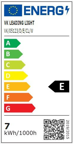 VK Lighting VK/05123/D/E/CL/W LED Bulb 7W for Socket E27 and Shape G95 Warm White 806lm Dimmable