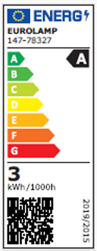 Eurolamp LED Bulb 2.5W for Socket E14 and Shape C35 Warm White 525lm