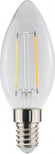 Toshiba LED Bulb 2.5W for Socket E14 and Shape C35 Warm White