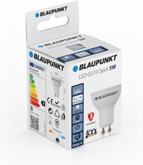 Blaupunkt LED-Lampe 5W für Fassung GU10 Naturweiß