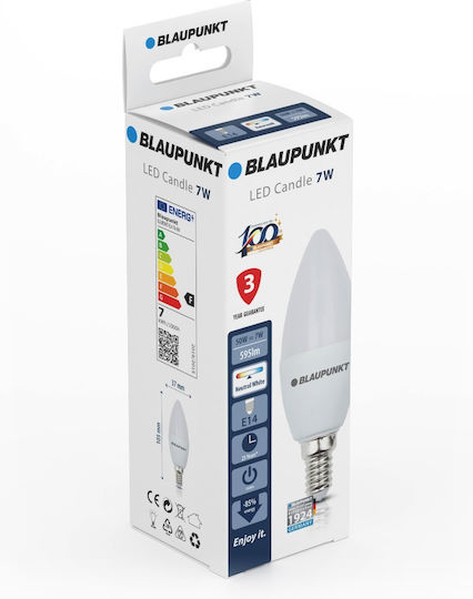Blaupunkt LED Bulb 6.8W 108mm for Socket E14 Natural White