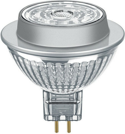 Osram LED Крушка 6.3W за Цокъл GU5.3 и Форма MR16 Топло бяло 350лм Димируем