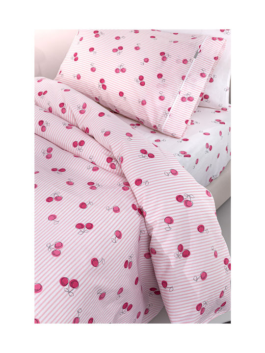 Guy Laroche Sheet Set Single Cotton Pink 165x250cm 3pcs