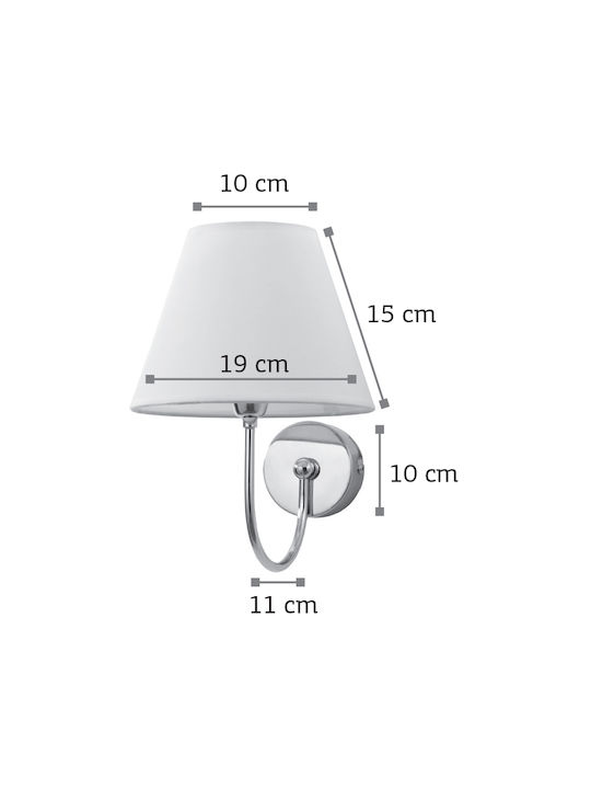 Inlight Lamp Wall with Socket E14 Gold 23cm