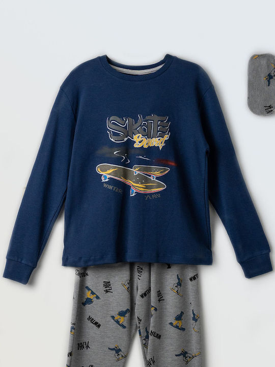 Hashtag Pijama pentru copii De iarnă De bumbac Dark Blue