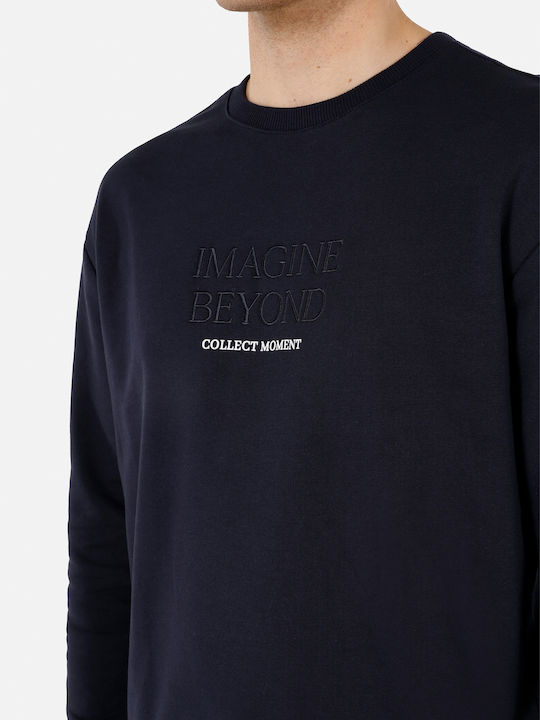 Φούτερ με Κουκούλα Navy Blue