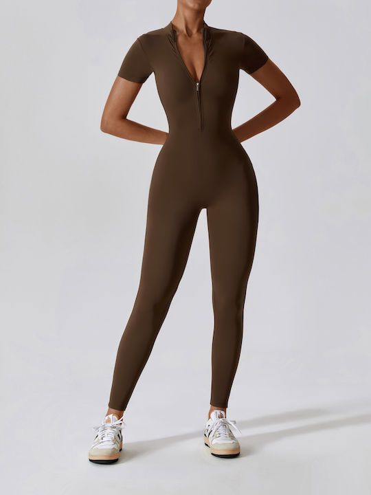 Amor Amor Women's One-piece Suit Coffee