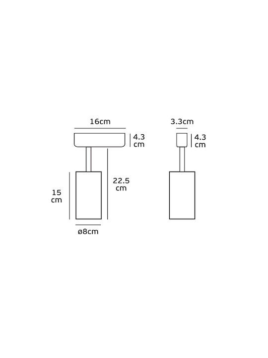 VK Lighting Single LED Warm White Spot in Gray Color