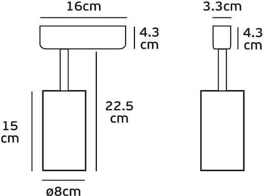 VK Lighting Single LED Warm White Spot in Gray Color VK Lighting Single LED Warm White Spot in Gray Color