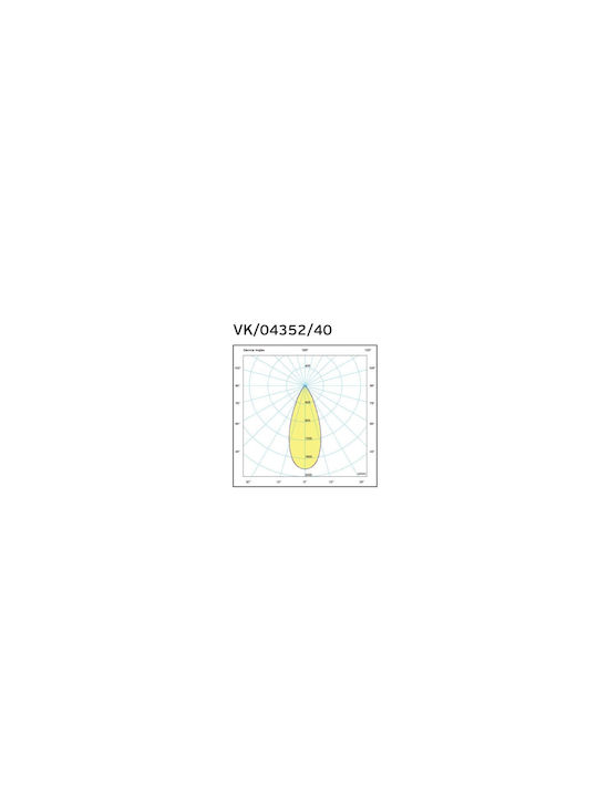 VK Lighting Single LED Warm White Spot in Gray Color