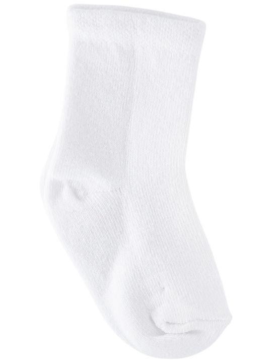 Defne Baby Παιδικές Κάλτσες White 3 Ζευγάρια