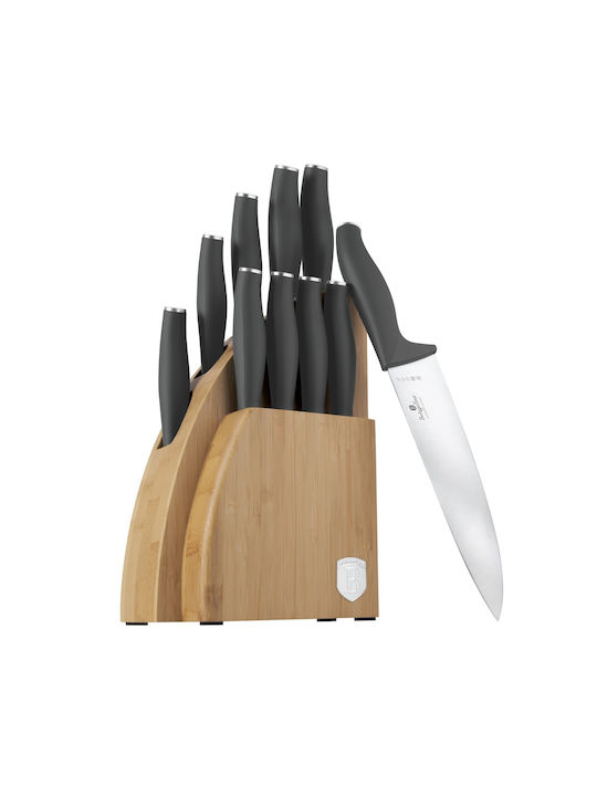 Berlinger Haus Knife Set with Block from Stainless Steel 9pcs