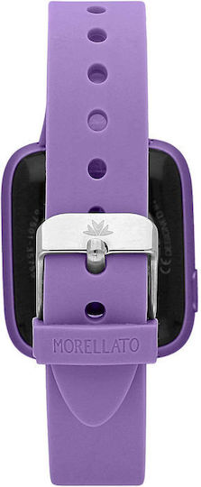 Morellato M-01 Edelstahl Smartwatch mit Pulsmesser (Lila)
