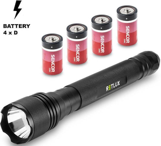 Retlux Lanternă LED IP44 cu Luminozitate Maximă 350lm Negru