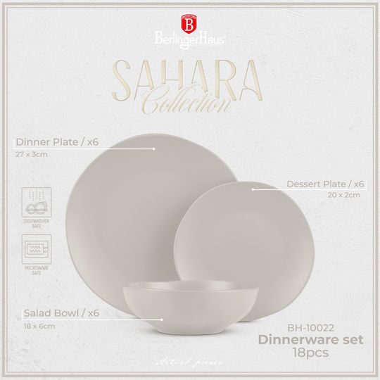 Berlinger Haus White Ceramic Dinnerware Set 18pcs