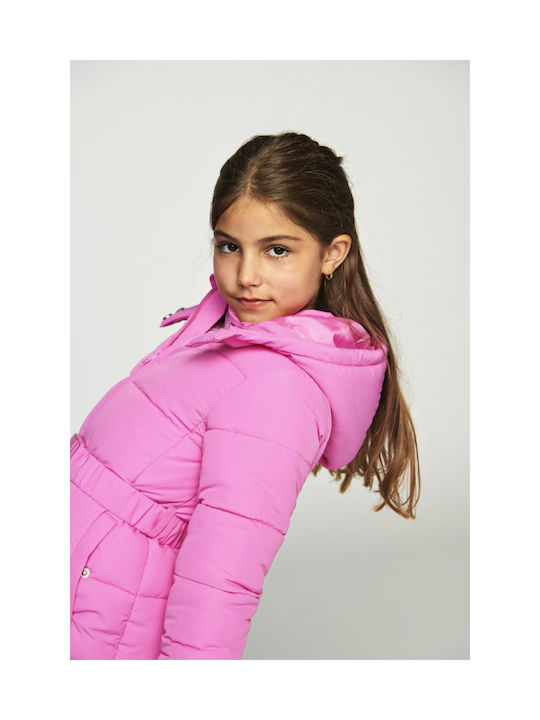 Kids Only Kids Quilted Jacket Long with Hood Pink