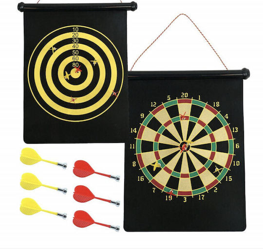 2 In 1 Magnetic Dart Board Game Kids Adults 4 Included Darts
