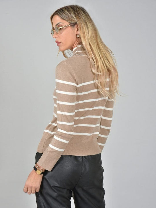 Belle Femme Pullover Beige/Ecru 242013-1