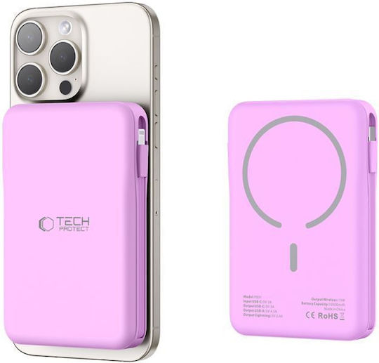Tech-Protect PB31 Lifemag MagSafe Power Bank 10000mAh Lavender