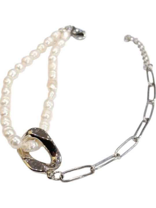Visetti Women's Bracelet made of Steel with Pearls