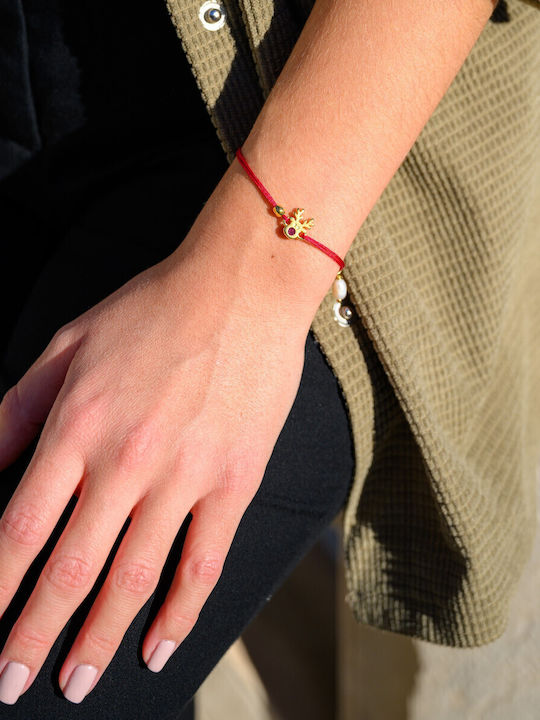 Philio Women's Bracelet Lucky Charm made of Brass Gold Plated