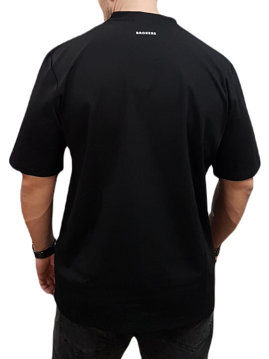 Brokers Jeans T-shirt Μαύρο