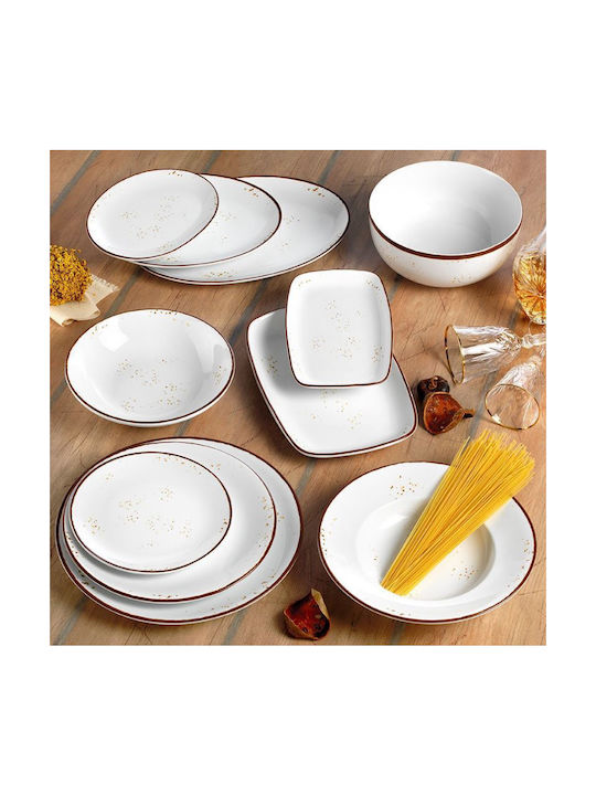 Sahara Plate Shallow made of Porcelain White with Diameter 27.5cm
