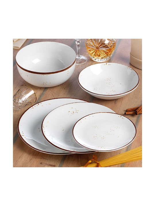 Sahara Plate Shallow made of Porcelain White with Diameter 27.5cm