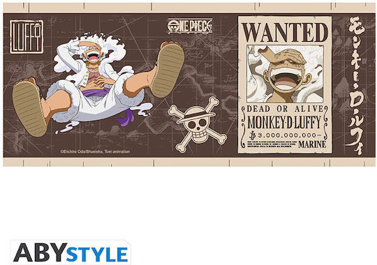 Abysse One Piece - Luffy Wanted Mug Ceramic 460ml