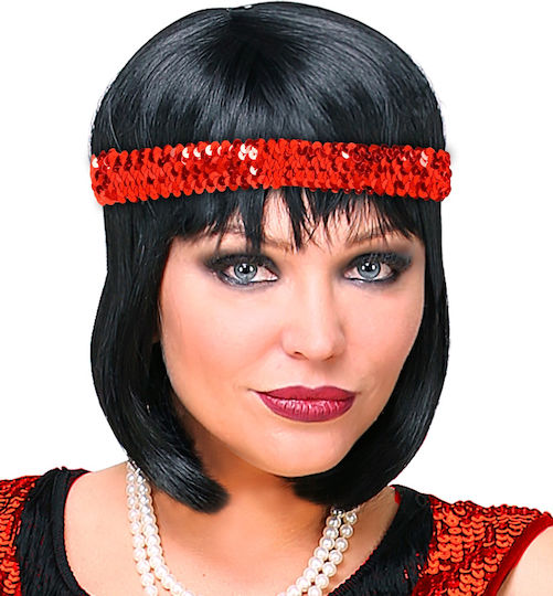 Bentiță cu Pene Roșii Accesoriu