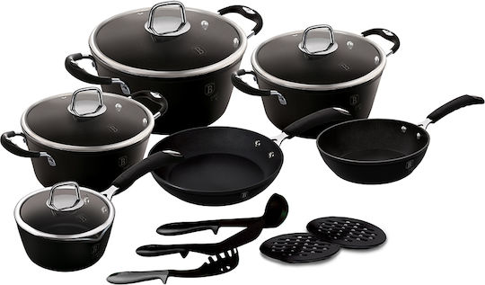 Berlinger Haus Professional Line Комплект Съдове За Готвене 6 Части Berlinger Haus Professional Line Комплект Съдове За Готвене 6 Части