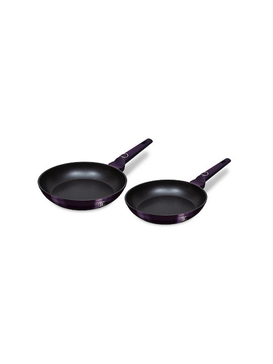 Berlinger Haus Pans Set of Aluminum with Stone Coating Purple Eclipse 2pcs