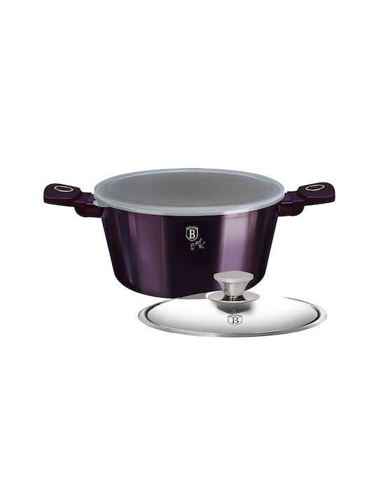 Berlinger Haus Purple Eclipse Collection Deep Pot made of Aluminum 4.1lt / 24cm