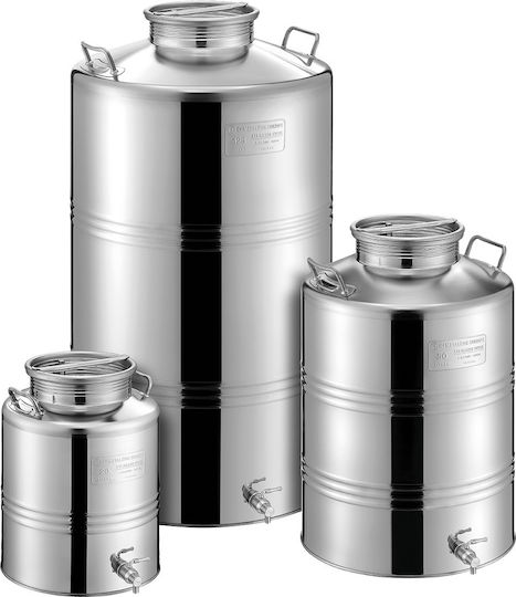 Metal Box Δοχείο Inox 20lt 15036