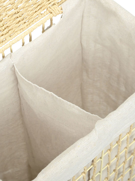 Estia Nest Fabric Laundry Basket with Cap 37x22x55cm Beige