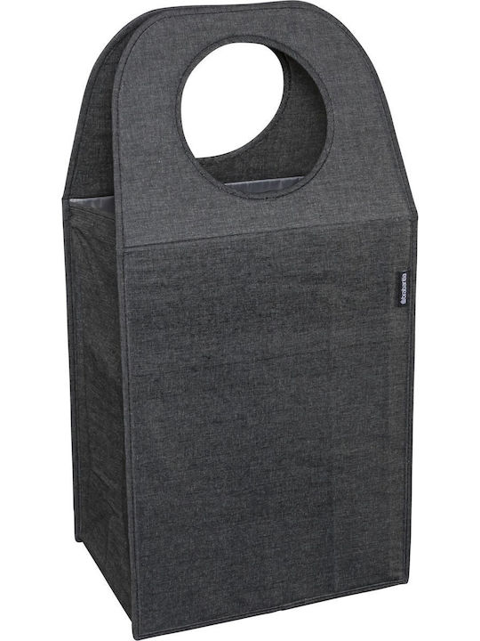 Brabantia Καλάθι Απλύτων Υφασμάτινο Πτυσσόμενο 55lt 40.5x29.5x54cm Μαύρο