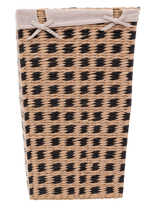 5Five Laundry Basket Bamboo with Cap 33.5x32.5x53cm Brown