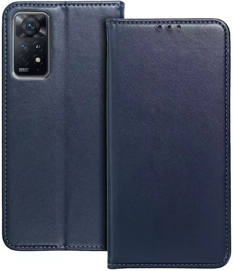 Techwave Smart Leather Case Motorola Edge 40 Pro Navy Blue