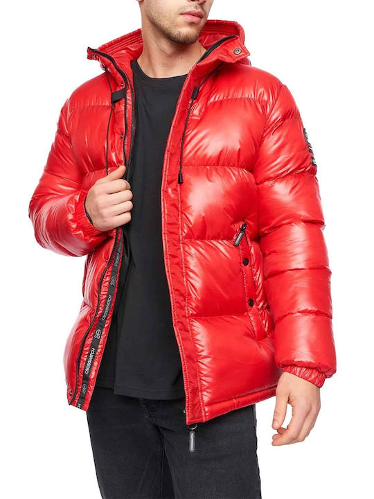 Crosshatch Jacket Puffer Red