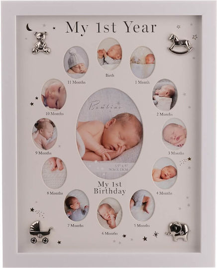 Bambino by Juliana Erinnerungsrahmen für Babys aus Silber