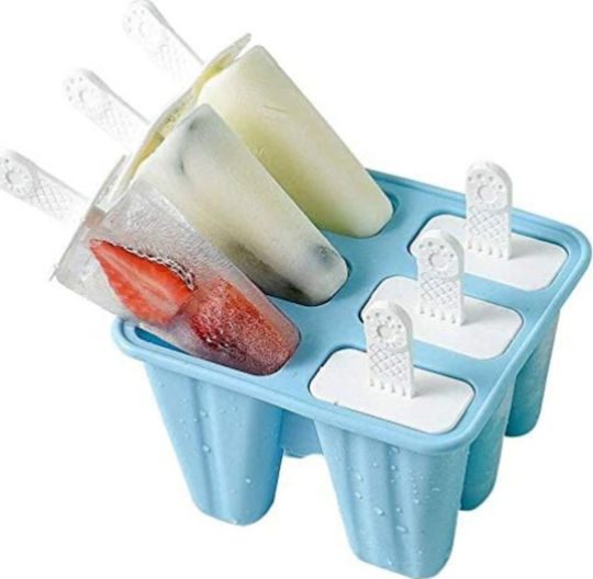 Excellent Houseware Formă de Patiserie Înghețată / Ice Lolly Plastic 6 Locuri 14x12x12buc 1buc