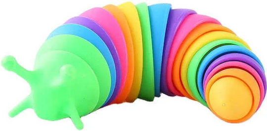 Sensorisches Stressspielzeug Flippy Fidget Toys Regenbogenraupe 18,6 cm Leuchtfunktion +3 Jahre Mehrfarbig