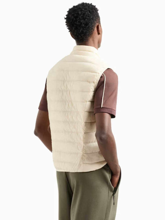 Emporio Armani Sleeveless Jacket Puffer Off White