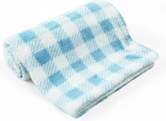 Mother's Choice Pătură Pepinieră Swaddling pături Fleece Albastru Blue 76x102cm