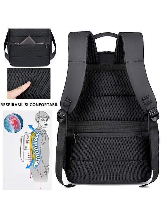 17 Zoll Laptop-Rucksack Multifunktional Smart Business Wasserabweisend Reise Kabine Kompatibel USB-Ladeanschluss Visionhub Rucksack Mehrere Taschen Kapazität