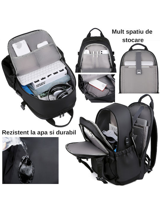 17 Zoll Laptop-Rucksack Multifunktional Smart Business Wasserabweisend Reise Kabine Kompatibel USB-Ladeanschluss Visionhub Rucksack Mehrere Taschen Kapazität