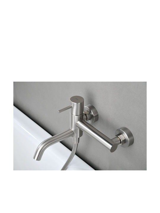 Imex Mixing Bathtub Shower Faucet Complete Set Silver