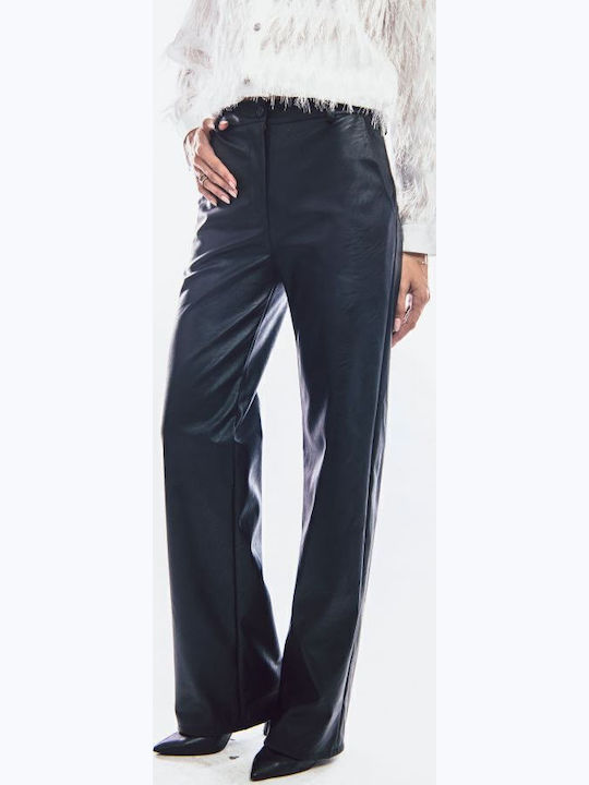 Damen Stoff Hose Schwarz
