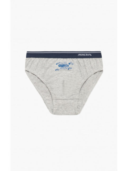 Minerva Kinder-Set mit Slips Blue, Grey Mel 3Stück